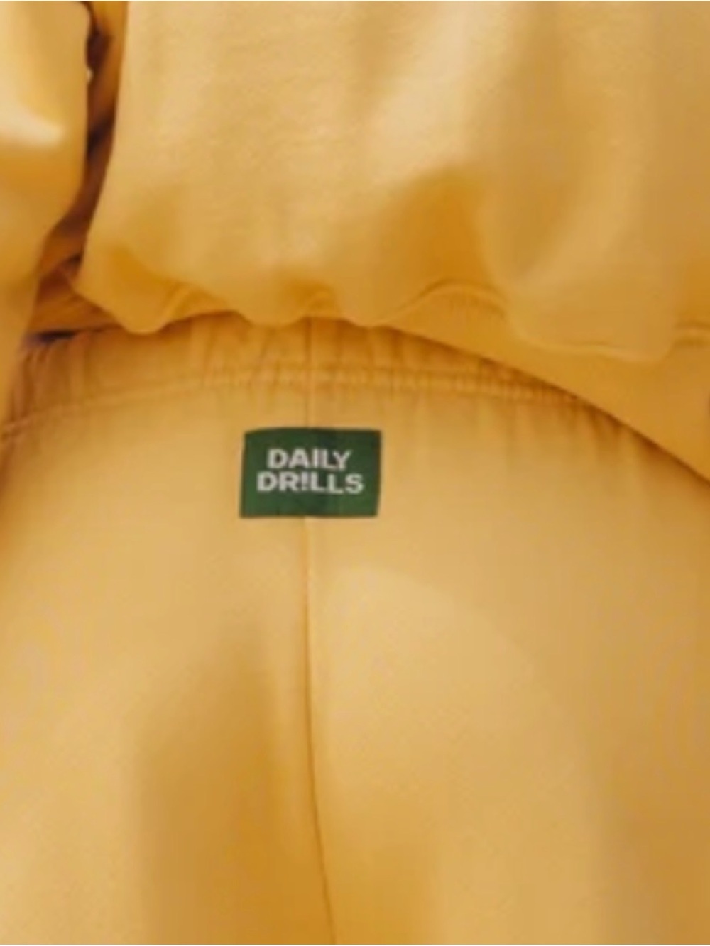 Daily Drills Yellow Jogger Set